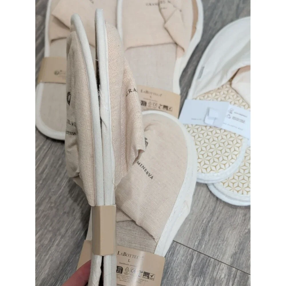 Luxury Hotel Slippers Bundle - 6 Pairs New